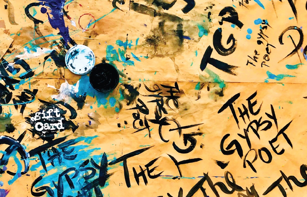 The Gypsy Poet Gift Card — hand-painted studio artwork
